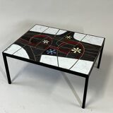 Table d'appoint en céramique par Paul Vermeire pour Perignem, années 1960.