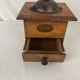 Wood and metal coffee grinder Peugeot Frères circa 1900