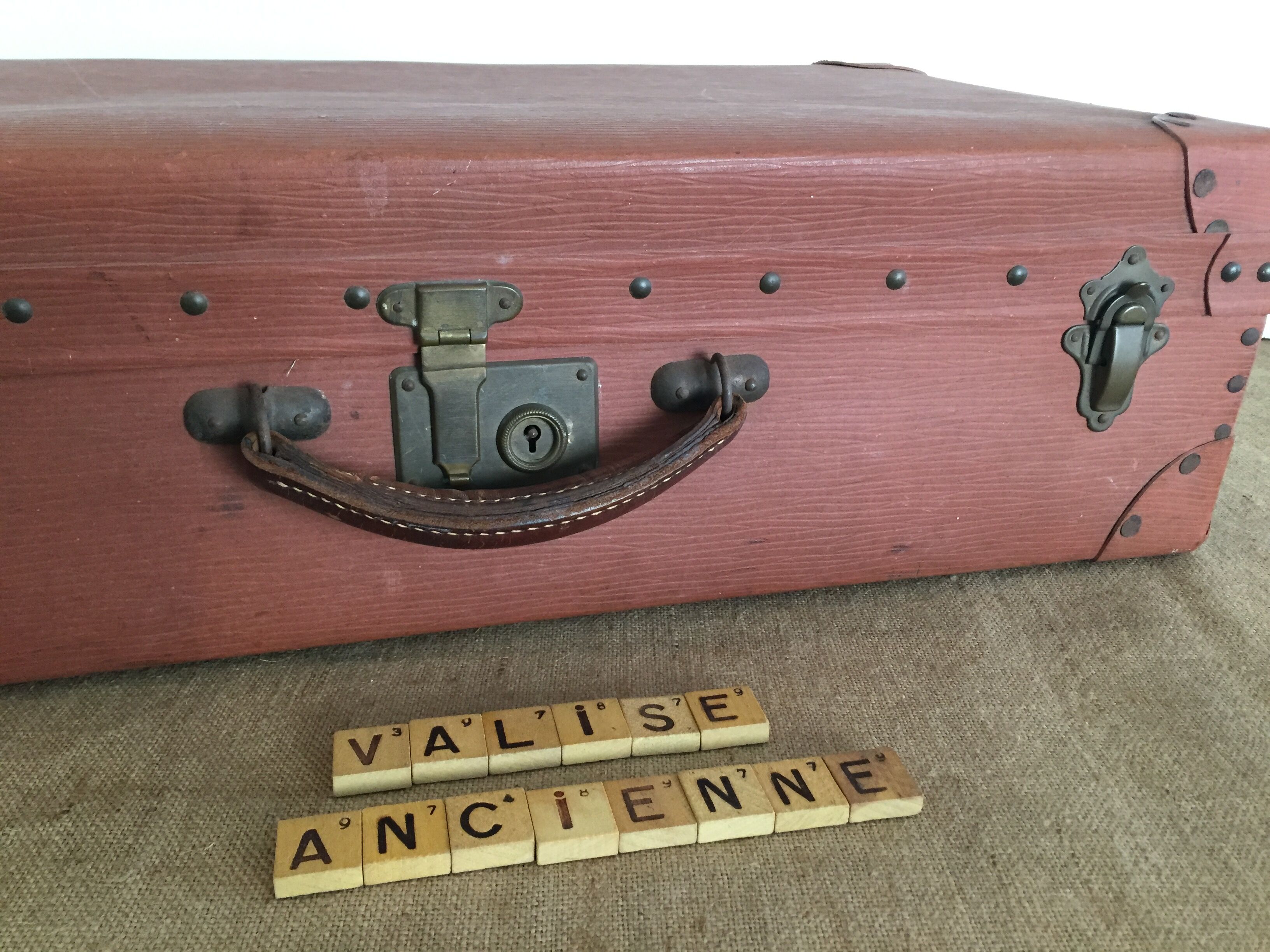 Large old suitcase, vintage