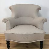 Napoleon III toad armchair forms lambrequin