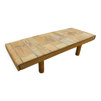 Table basse ceramique Vallauris de Roger Capron