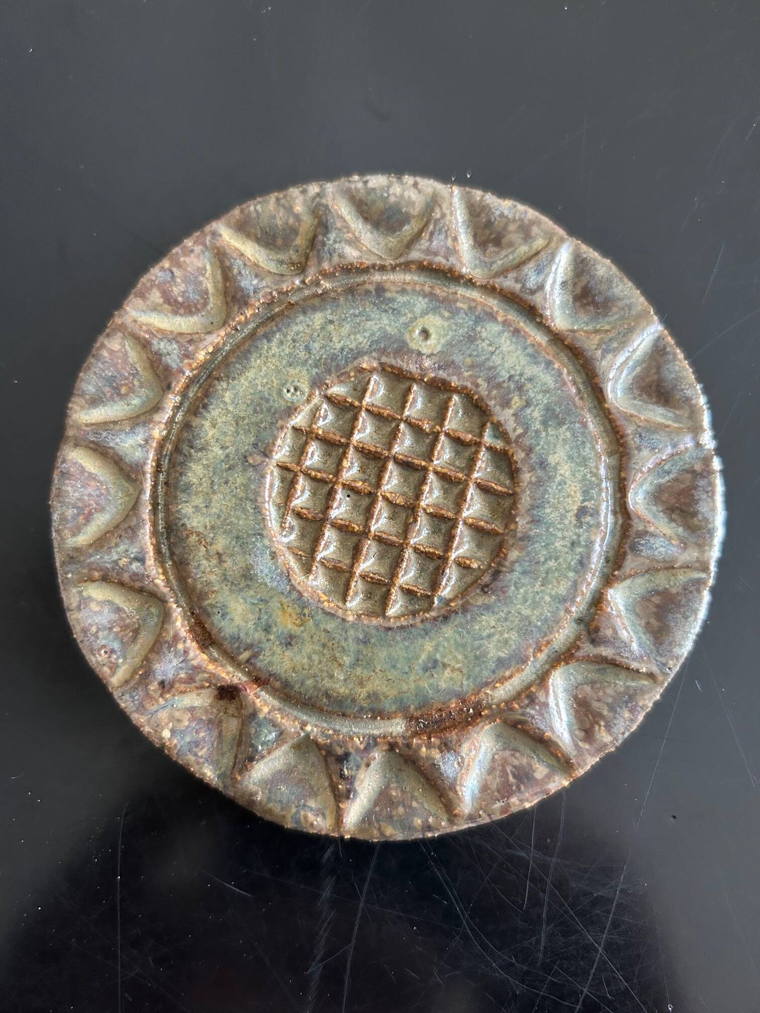 stoneware trivet 1970