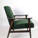 Fauteuil vert années 1970