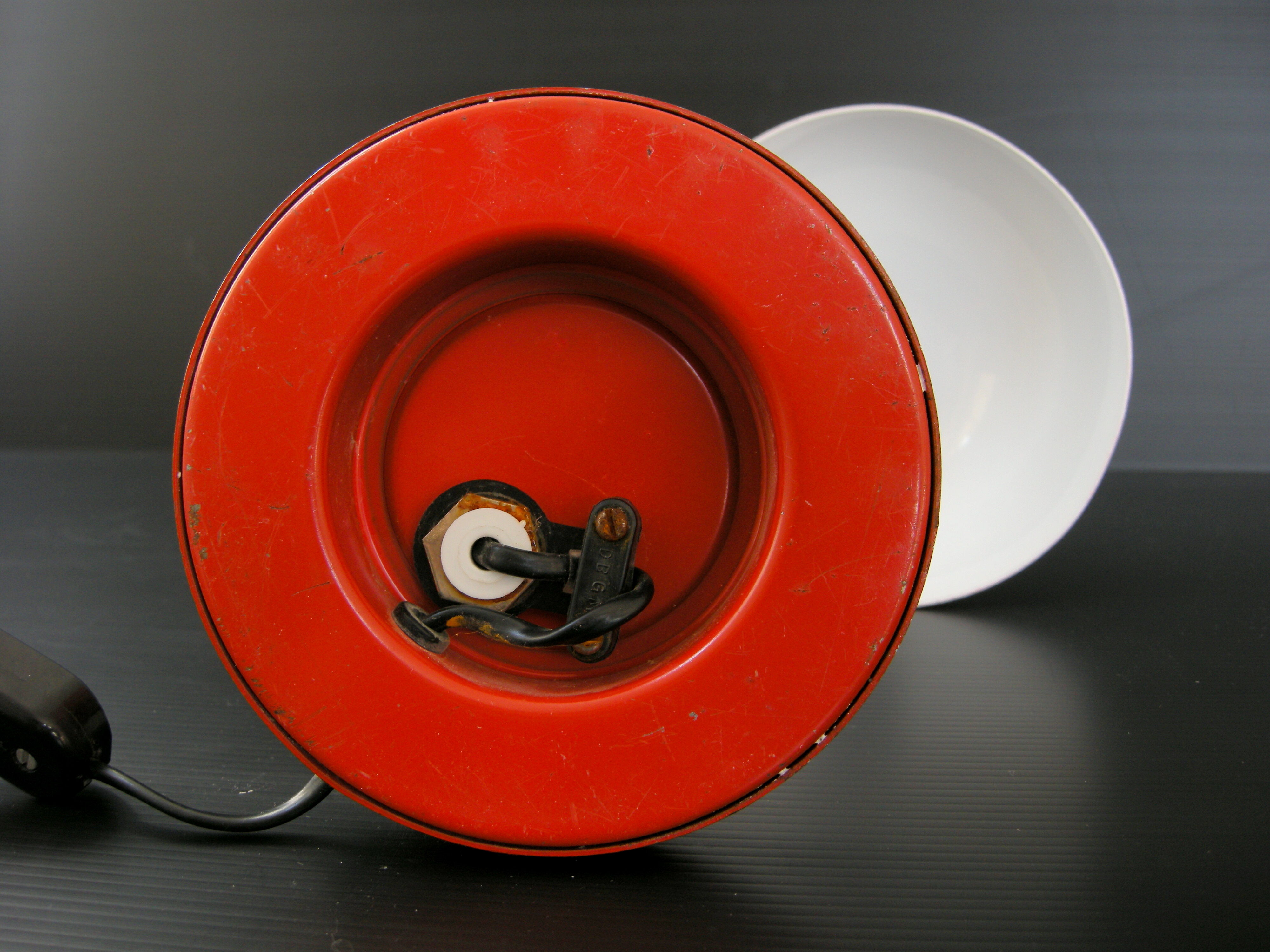 Lampe vintage 1970 métal laqué