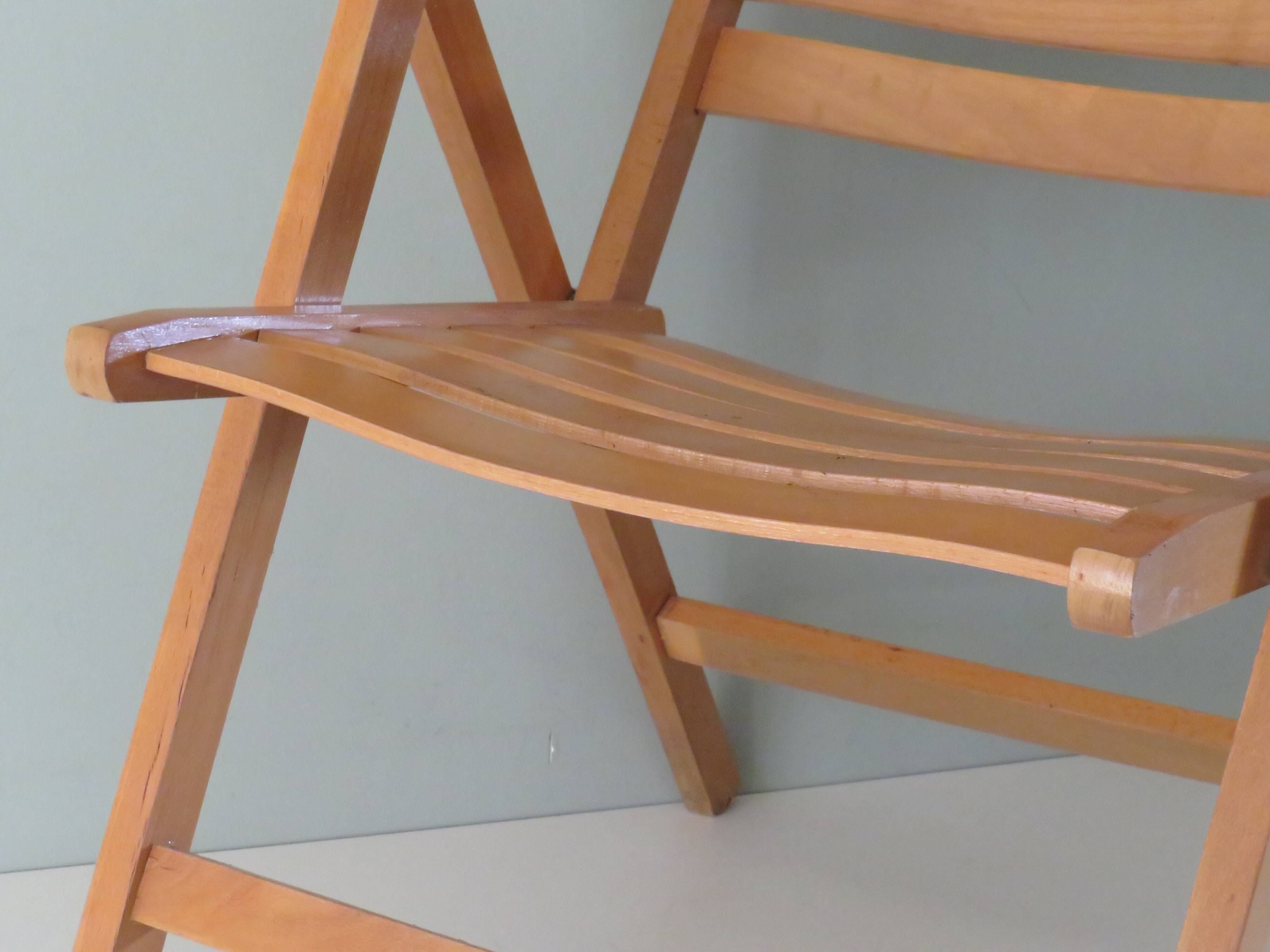 Vintage wood folding garden set.