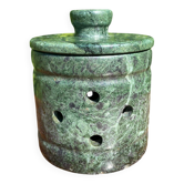 Green marble pot