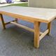 Renovated 1960s oak farmhouse dining table