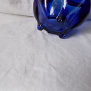 Blue glass vase