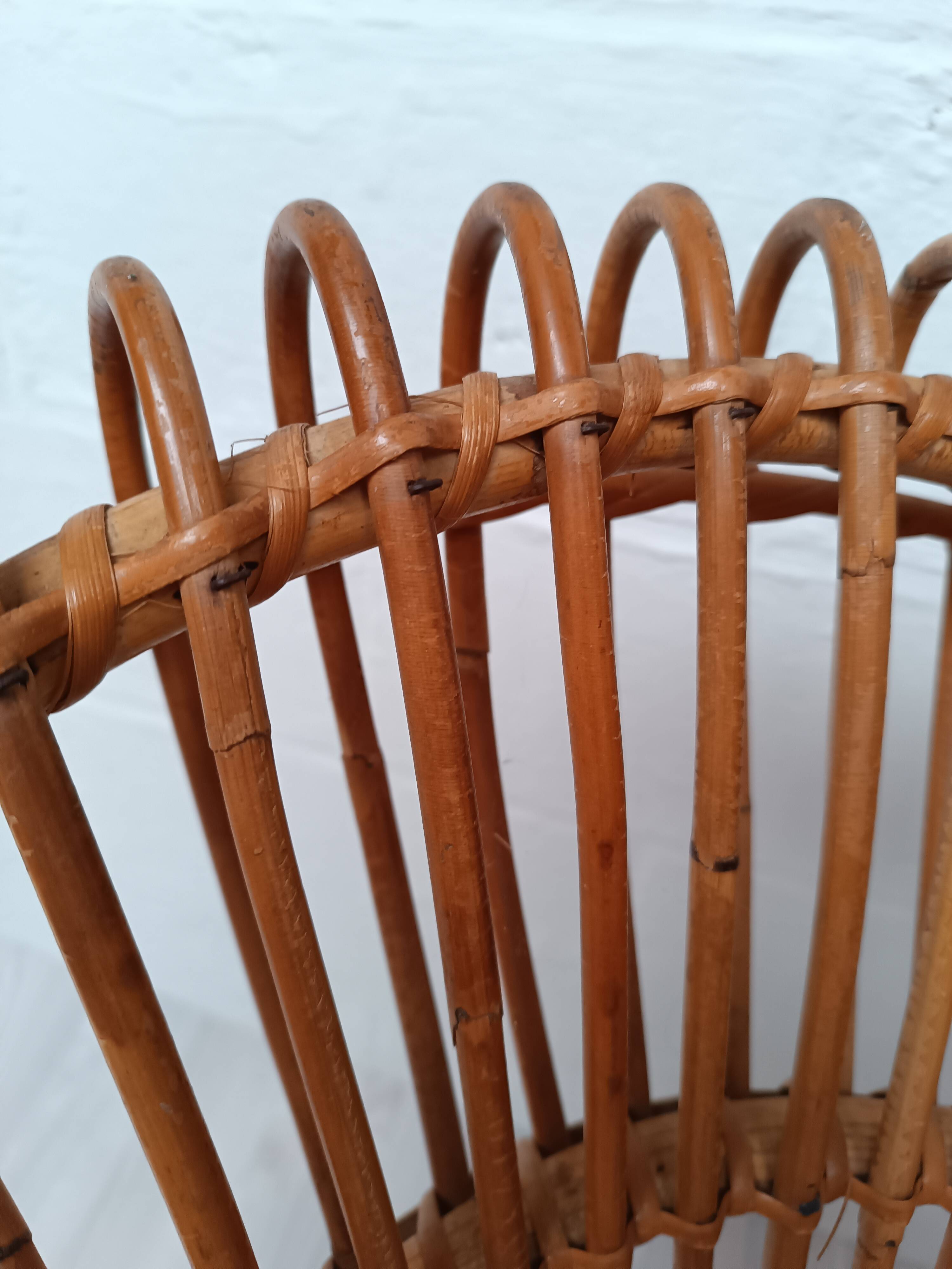 Vintage rattan armchair 1960