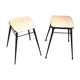 Pair of vintage formica stools