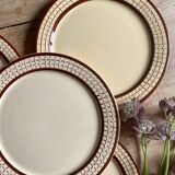 Set of 4 vintage dessert plates from the Longchamp factory