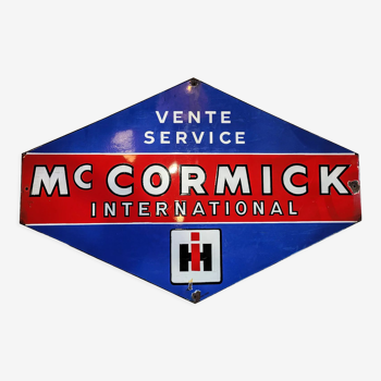 Plaque émaillée "mc cormick"