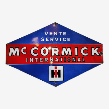 Enamelled plaque "mc cormick"