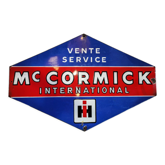 Enamelled plaque "mc cormick"