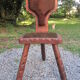 Chaise tripode esprit chalet