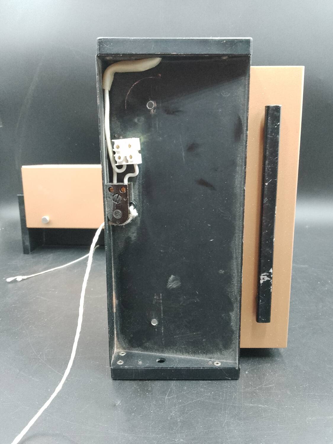 Pair of metal and brass bedside wall lights by Paul Neuhaus, Germany, 1950s Bauhaus