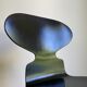Pair of black chairs ant tripod model 3100 "the ant" by Arne Jacobsen edition Fritz Hansen