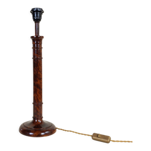 Pied de lampe en bois de ronce