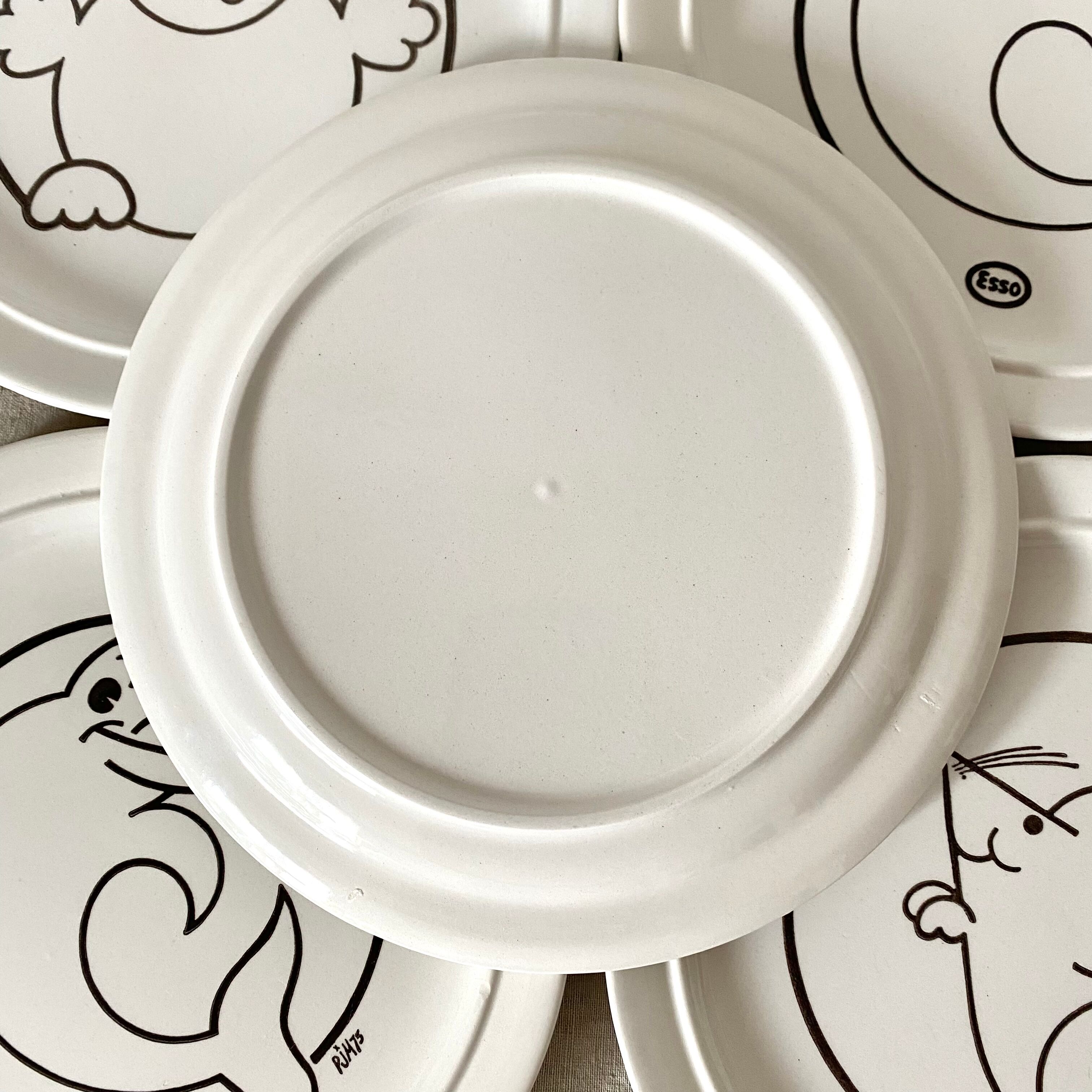 Esso Advertising Dessert Plates