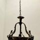 Bronze Crystal Beaded Light Pendant 1940’s