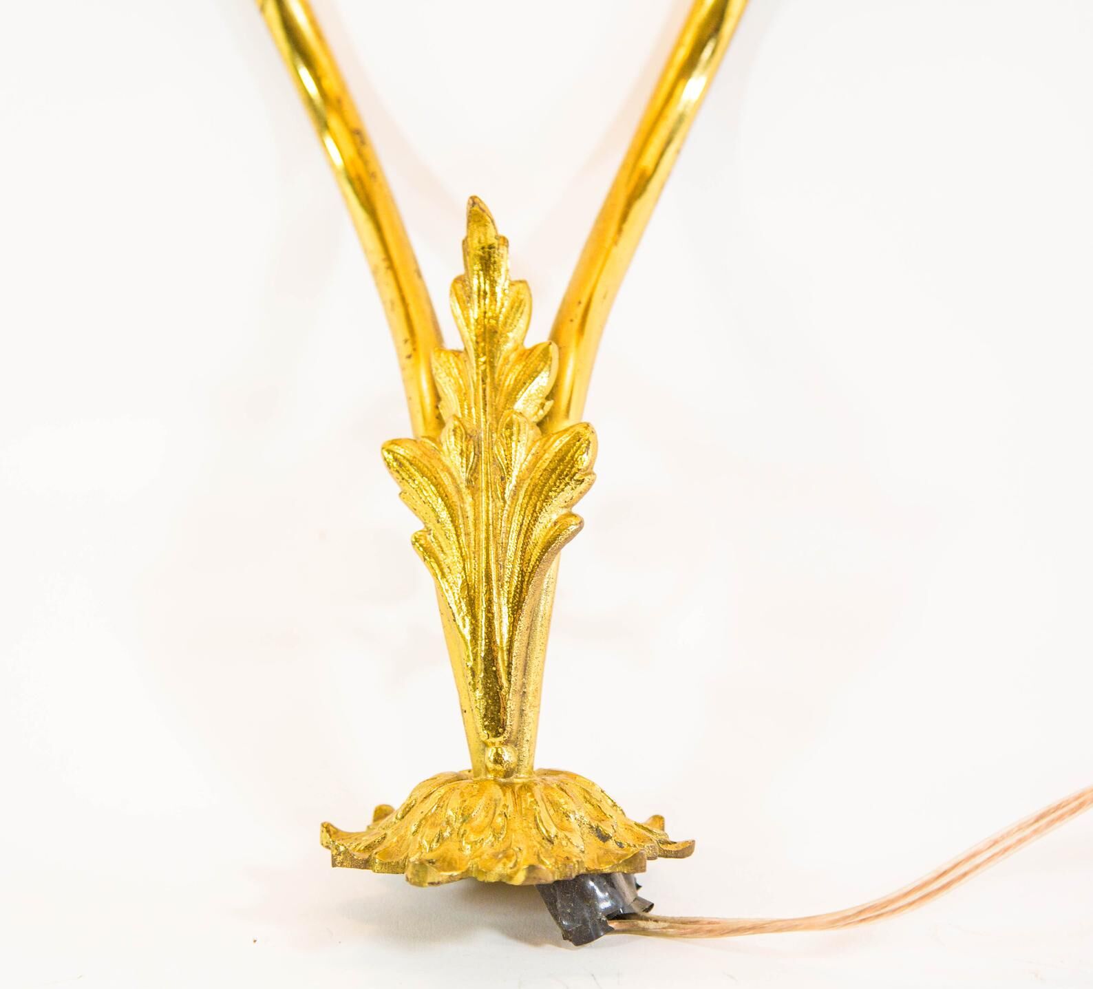 Victorian period brass floral wall