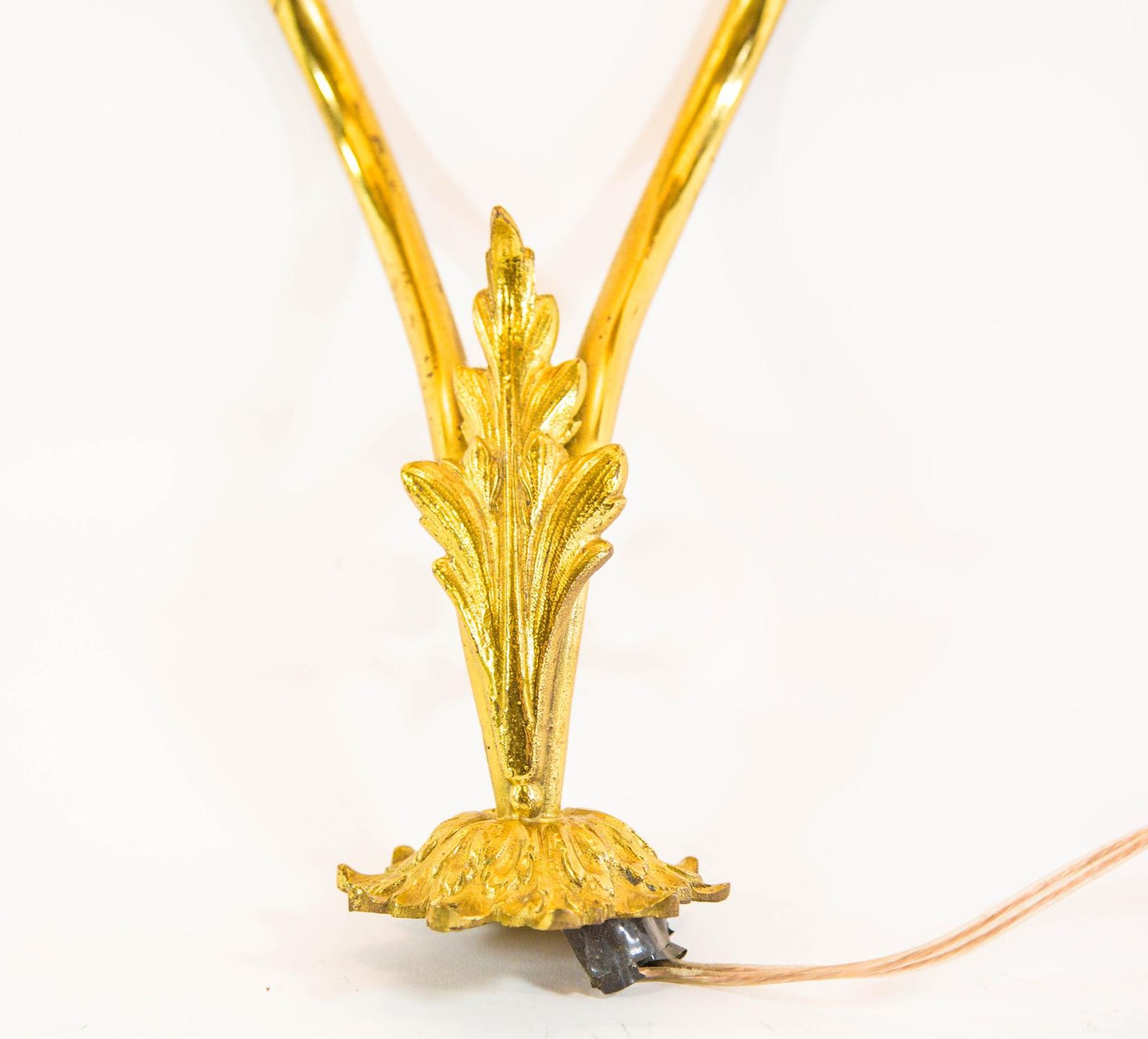 Victorian period brass floral wall
