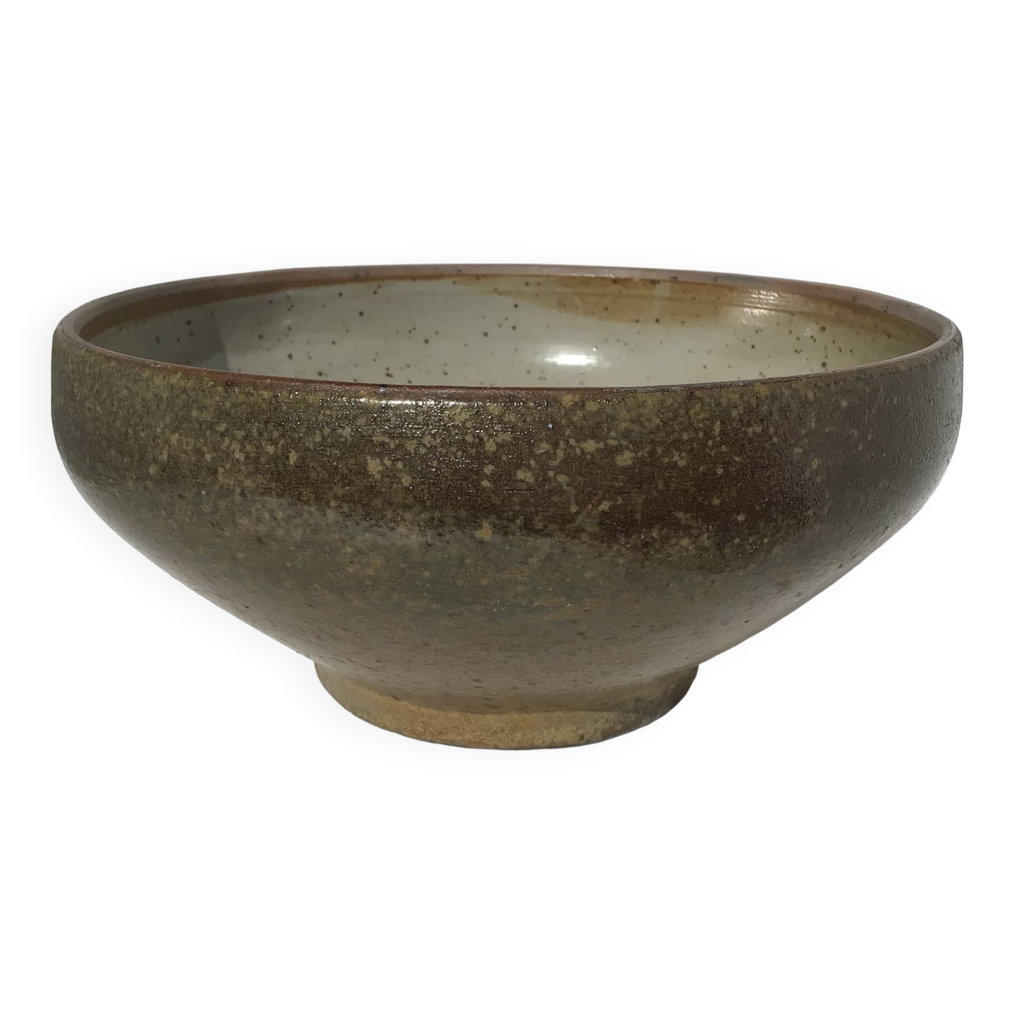 Digoin speckled stoneware salad bowl diameter 22cm