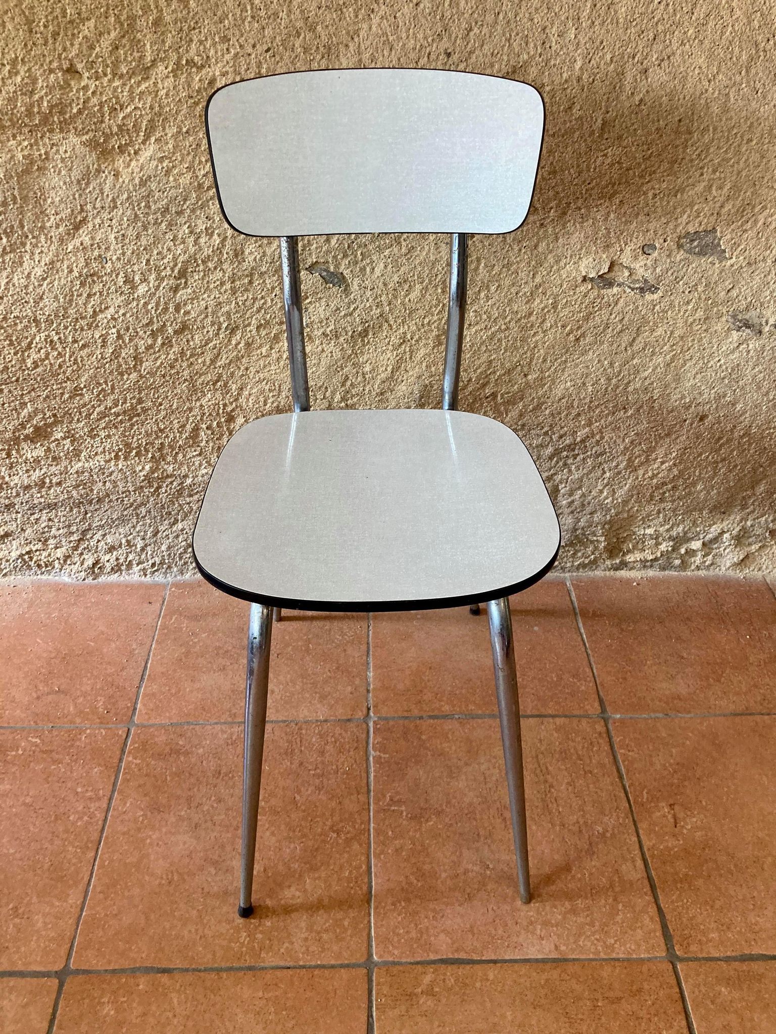 White formica chair