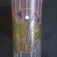 Vase rouleau Jugendstil en verre dépoli