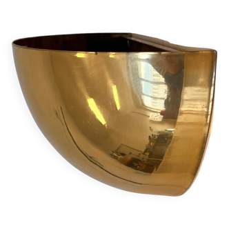 Set of four design midcentury wall brass lamps - Czechoslovakia, 1980s