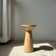 Side table, end of sofa in natural mango monoxyl conical tray H:50cm