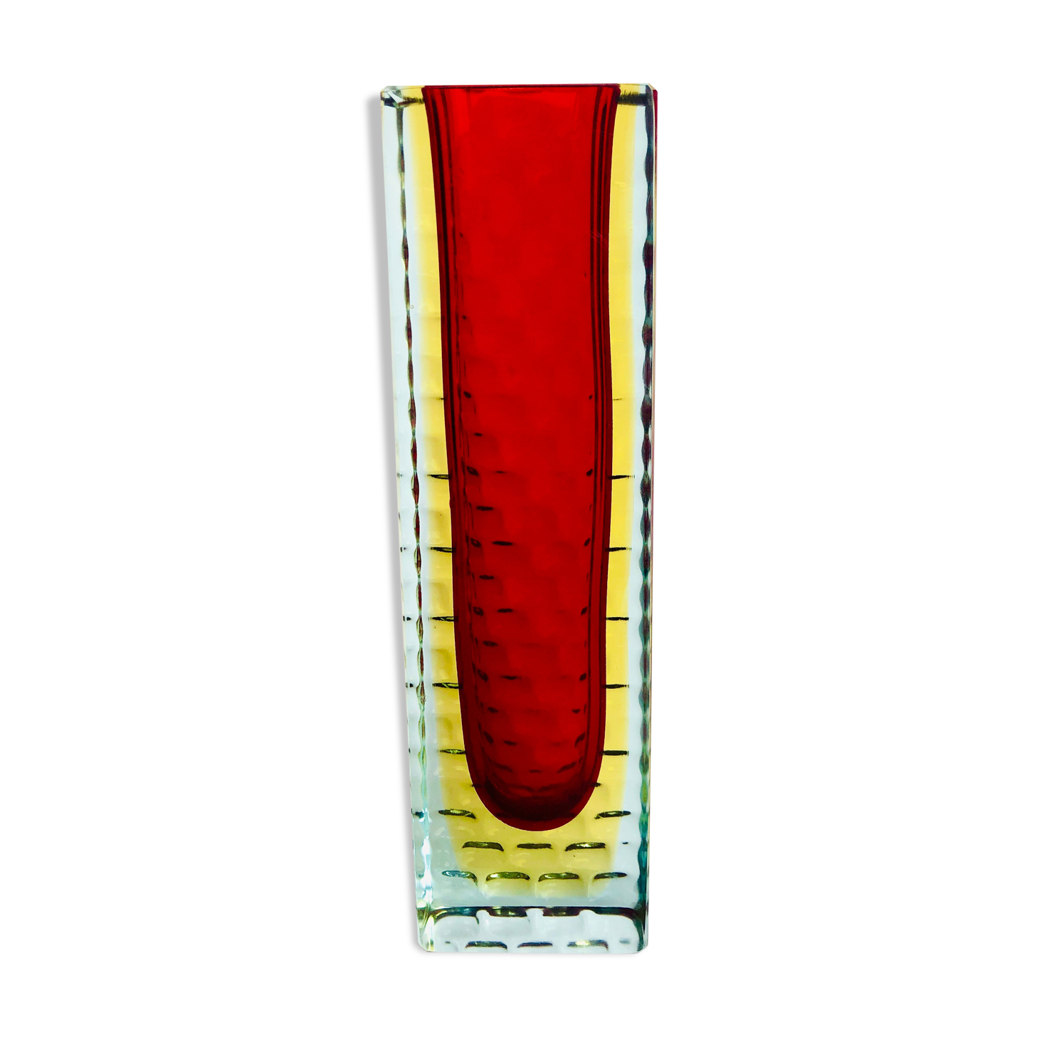 Vase Sommerso Murano design Luigi Mandruzzato, années 60