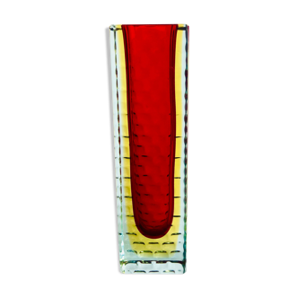 Vase Sommerso Murano design Luigi Mandruzzato, 60s