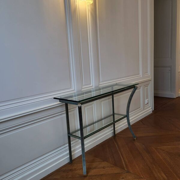 Console vintage signée Pierre Vandel Paris