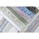 Vintage Turkish Hand-Knotted Wool Cotton White Kilim Runner Rug 60x196