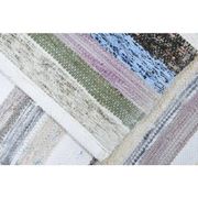 Vintage Turkish Hand-Knotted Wool Cotton White Kilim Runner Rug 60x196
