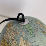 Vintage 1960 terrestrial globe by Girard Barrère - 23 cm
