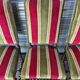 Set of 6 Louis XIII style chairs in turned wood and velvet.