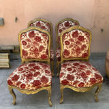 Ensemble de 4 chaises louis xv