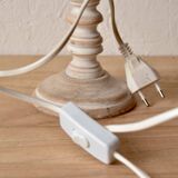 Vintage wooden table lamp