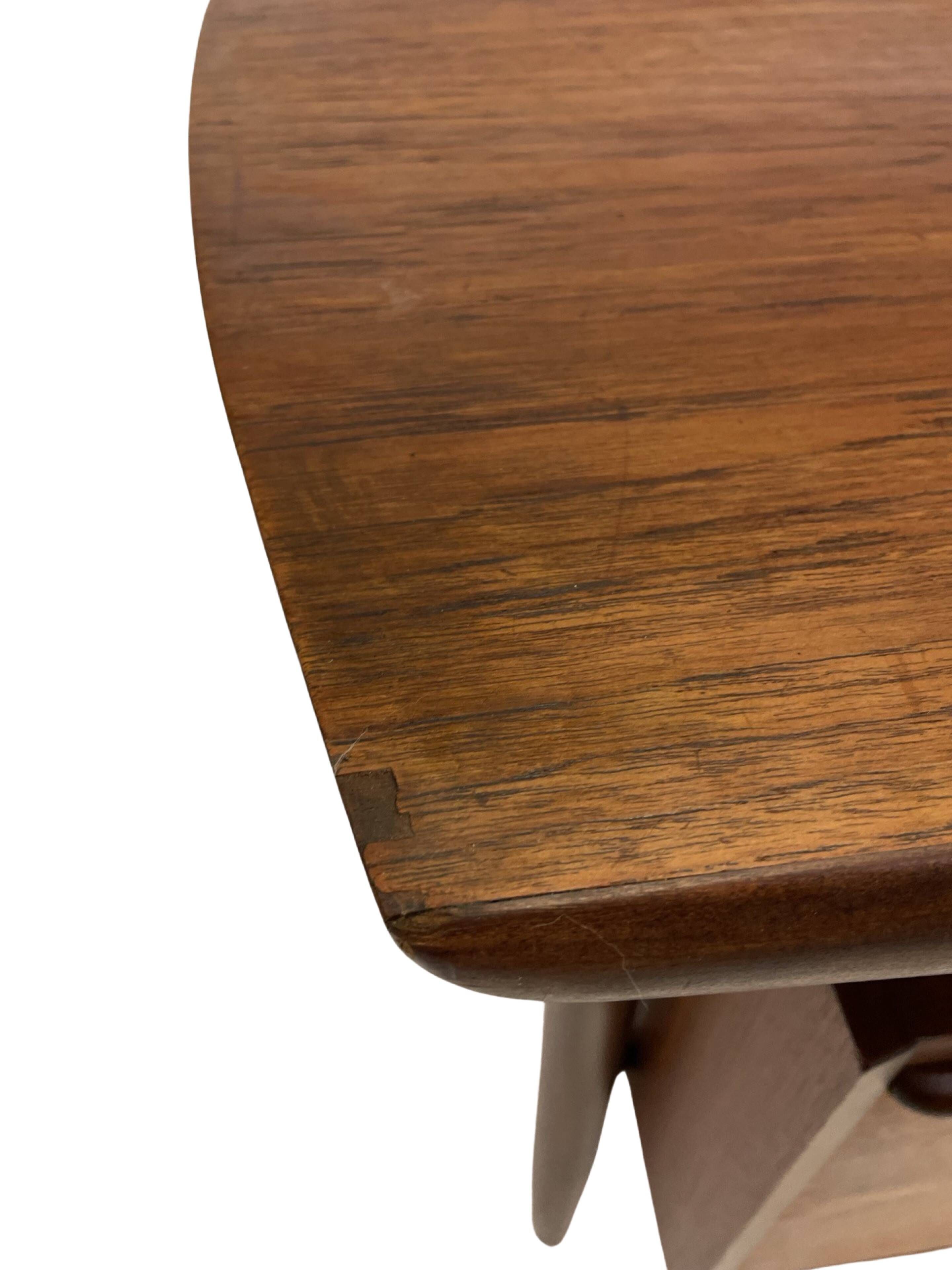 Bureau vintage en teck de Tijsseling pour Propos Hulmefa 1960