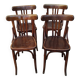 4 chaises ancienne vintage bistrot thonet 1900