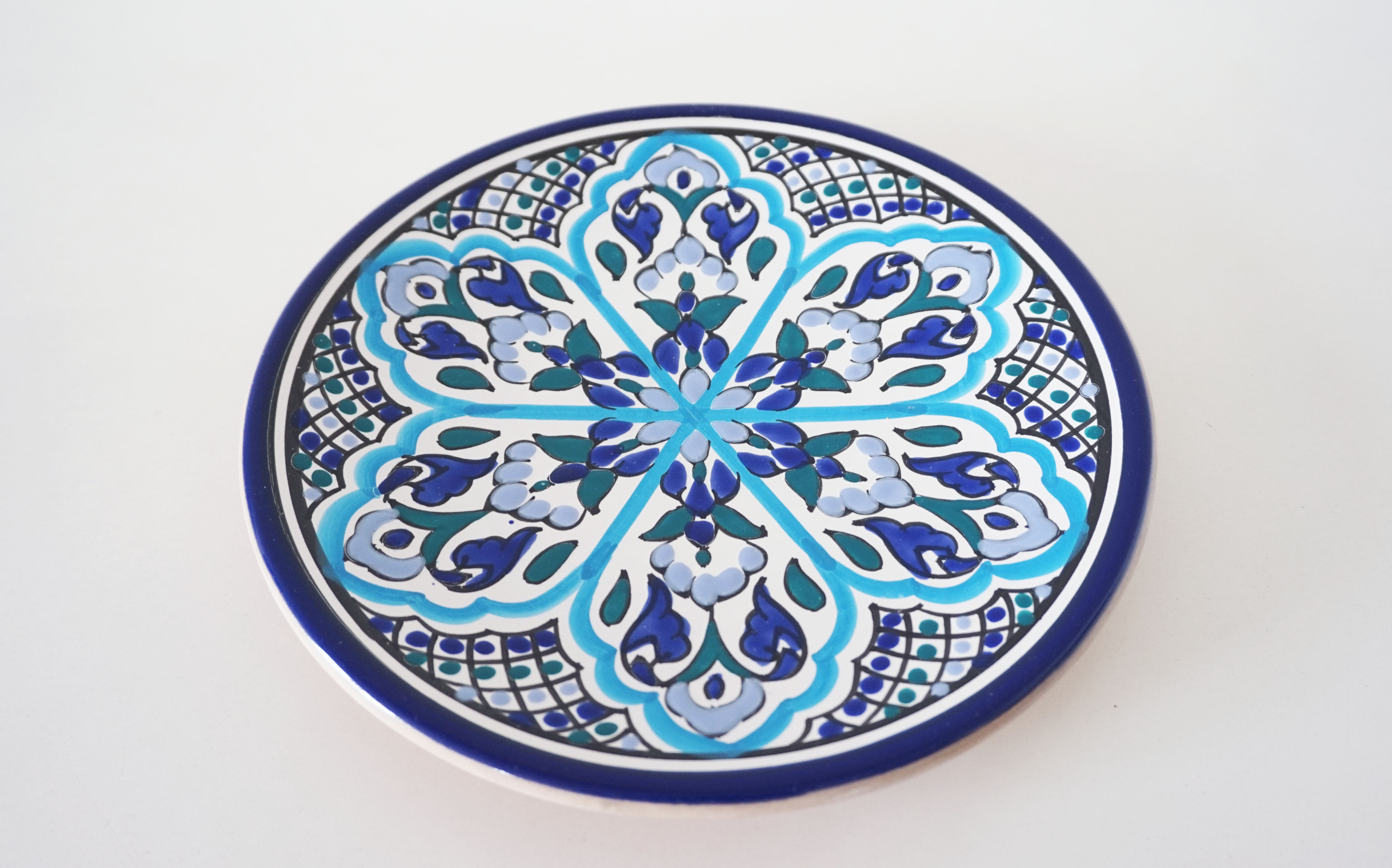 Spanish painted ceramic plate