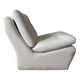 Vintage white armchair, France 1970