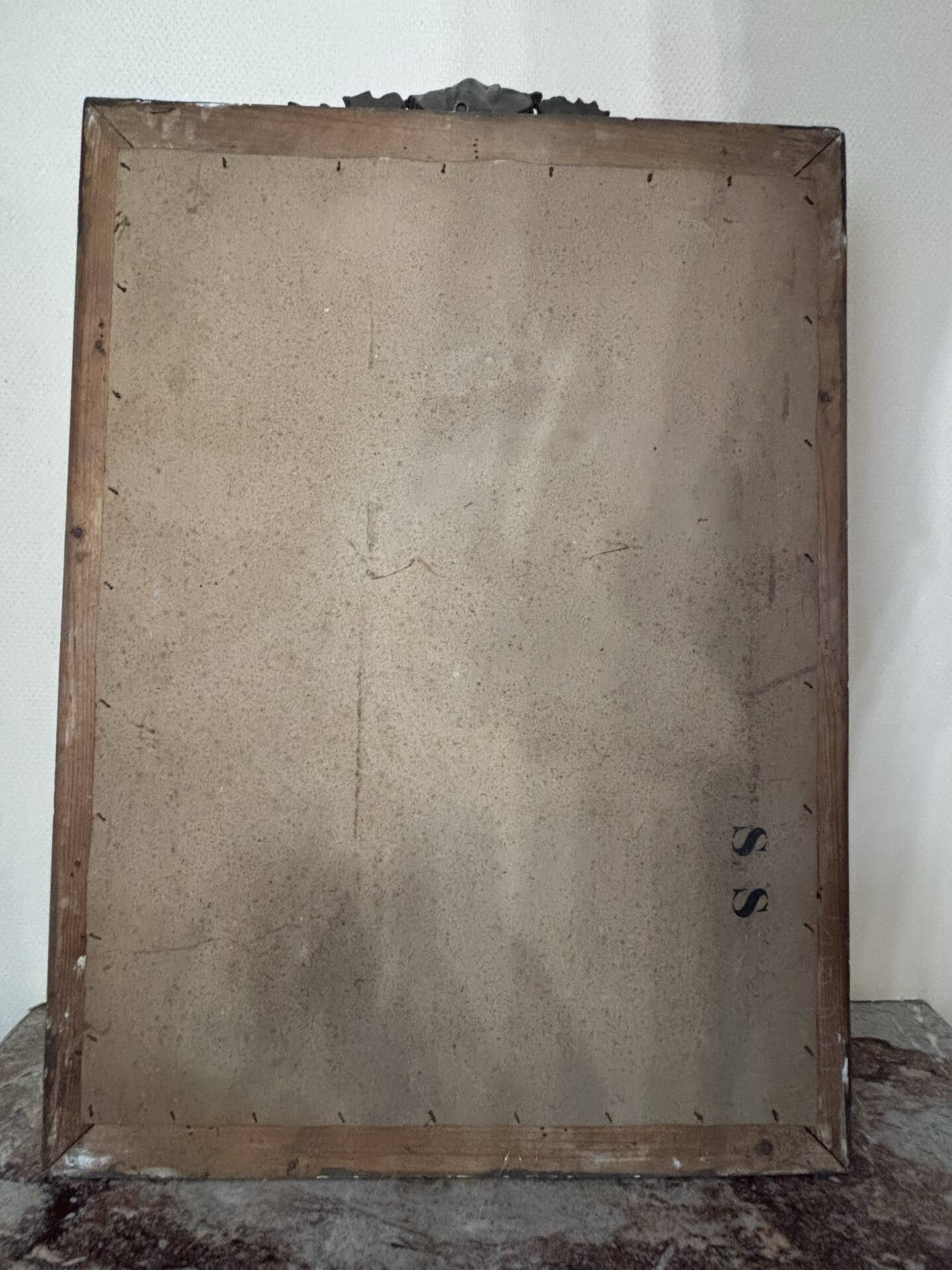 Miroir ancien doré