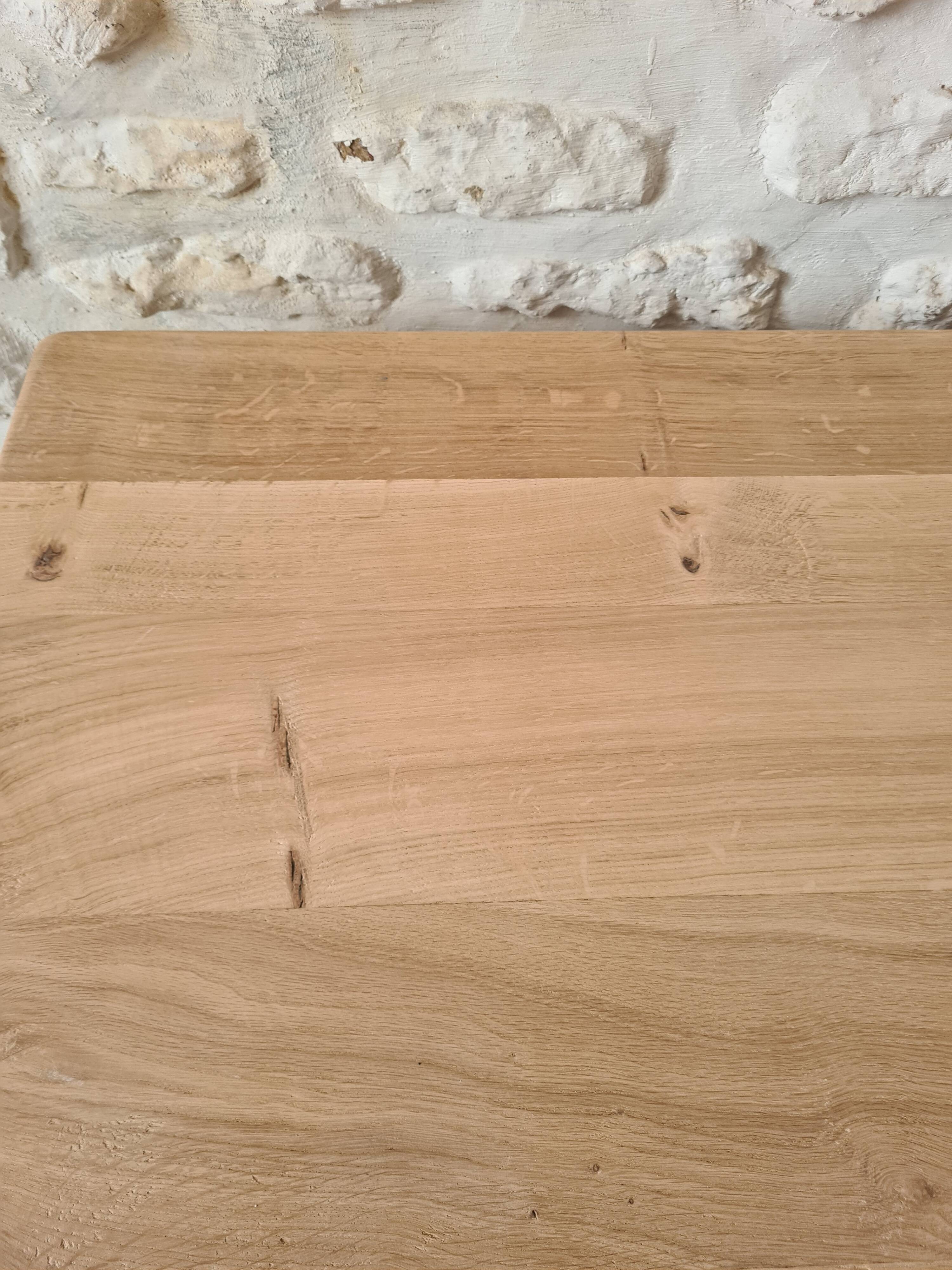 Solid oak farmhouse table