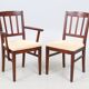 Vintage Scandinavian dining set - table + 4 chairs and 2 armchairs - Hans Ehrlin, Tranås