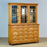 Oak And Pine Pharmacy Cabinet, anno 1889