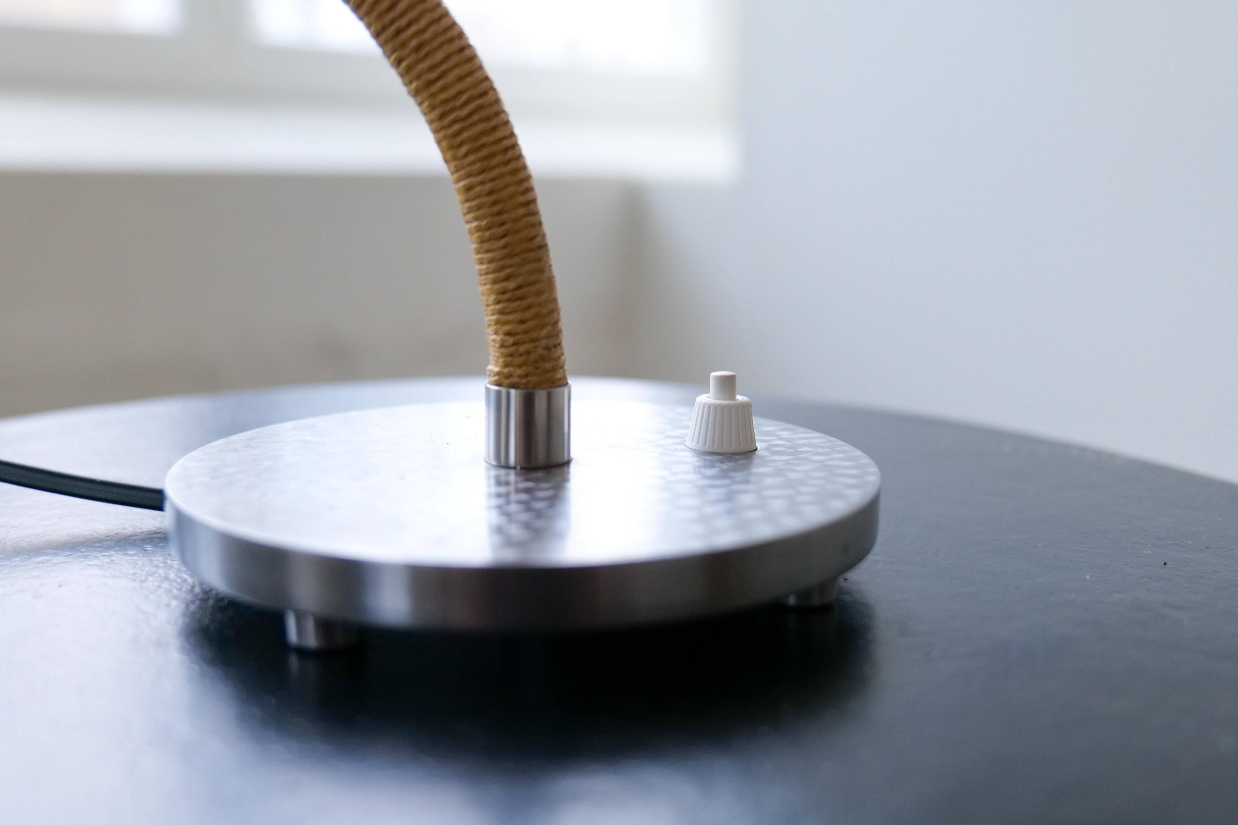 Swedish sculptural table lamp in Art Deco style from the 1970s.