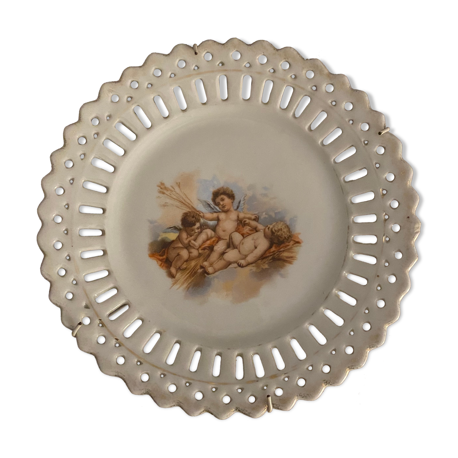 Assiette déco ange